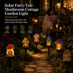 Solar-Märchen-Pilzhäuschen-Gartenleuchte