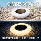 Solar Ground Lights | 14 LED Outdoor Lamp - x2 pieces
