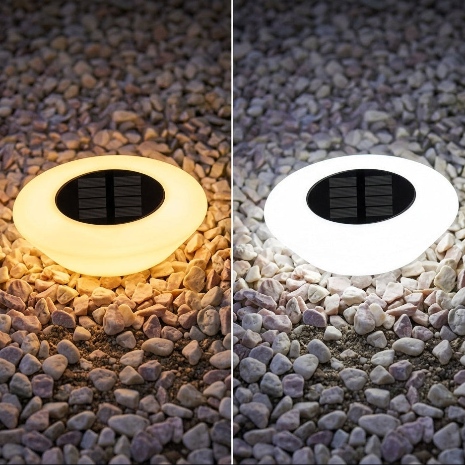 Solar Ground Lights | 14 LED Outdoor Lamp - x2 pieces
